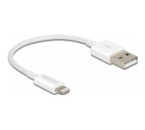 Delock USB kabelis USB-A — Lightning 0,15 m White (83001) | 83001  | 4043619830015