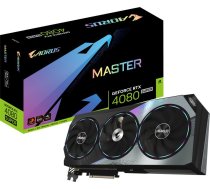 Gigabyte Aorus GeForce RTX 4080 SUPER Master 16 GB GDDR6X grafiskā karte (GV-N408SAORUS M-16GD) | KGGBAN408577008  | 4719331354213 | GV-N408SAORUS M-16GD