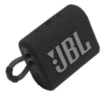 JBL GO 3, melna - Portatīvais bezvadu skaļrunis | JBLGO3BLK  | 6925281975615