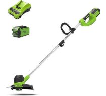 Greenworks 40V trimmeris + 2Ah + slodze [G40LTK2] | GR2101507UA  | 6952909019628