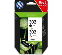 HP 302 2-pack Black/Tri-color Original Ink Cartridges | X4D37AE  | 190780475898 | TUSHP-HHP0001