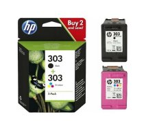 HP 303 Combo Pack Ink - 2 Pack - Melns, Krāsu bāzes trīskrāsu - Oriģinālā tintes kasetne - Envy Photo 6220, Photo 6230, Photo 7134 | 3YM92AE#301  | 192545863988