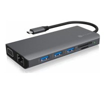 Icy Box DK4070-CPD USB-C stacija/replikators (60806) | IB-DK4070-CPD  | 4250078171409