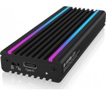 Icy Box USB-C 3.2 Gen 2 — M.2 NVMe SSD RGB (IB-1824ML-C31) | IB-1824ML-C31  | 4250078170518