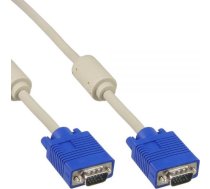 InLine D-Sub (VGA) - D-Sub (VGA) kabelis 10 m zils (17717) | 17717  | 4043718001491