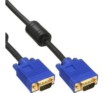 InLine D-Sub (VGA) - D-Sub (VGA) kabelis 10 m zils (17717S) | 17717S  | 4043718064168