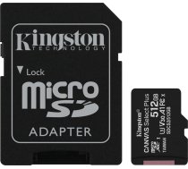Kingston Canvas Select Plus MicroSDXC 512 GB 10. klases UHS-I/U3 A1 V30 karte (SDCS2/512 GB) | SDCS2/512GB  | 740617298727 | PAMKINSDG0223