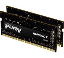 Kingston Fury Impact klēpjdatora atmiņa, SODIMM, DDR4, 16 GB, 3200 MHz, CL20 (KF432S20IBK2/16) | 1765638  | 0740617318425 | KF432S20IBK2/16