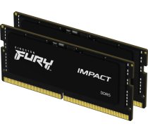 Kingston Fury Impact klēpjdatora atmiņa, SODIMM, DDR5, 16 GB, 4800 MHz, CL38 (KF548S38IBK2-16) | KF548S38IBK2-16  | 0740617326161