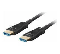 Lanberg kabelis HDMI kabelis M/M v2.1 100M 8K melns optiskais AOC | AKLAGVH00000075  | 5901969437577 | CA-HDMI-30FB-1000-BK