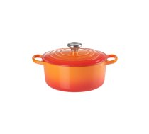 Le Creuset Čuguna katls apaļš Ø24cm / 4,2L oranžs | 21177240902430  | 0024147260769