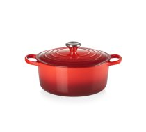 Le Creuset Čuguna katls apaļš Ø24cm / 4,2L sarkans | 21177240602430  | 0024147259770