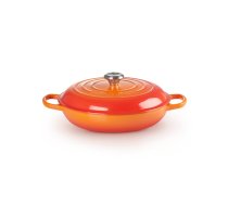 Le Creuset Čuguna katls sekls 30cm / 3,5L oranžs | 21180300902430  | 0024147263036