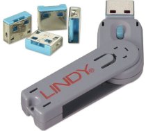 Lindy komplekts ar 4 USB bloķētājiem ar atslēgu (40452) | 40452  | 4002888404525