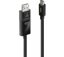 Lindy USB-C — DisplayPort USB kabelis 2 m melns (43342) | 43342  | 4002888433426
