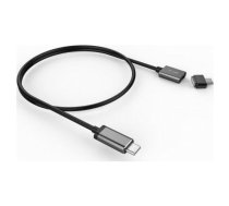 LMP USB-C — USB-C kabelis 3 m melns (magnētiskais drošības kabelis 3 m Space Grey) | Magnetic Safety cable 3 m Space Gray  | 7640113433178