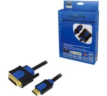 LogiLink HDMI — DVI-D kabelis 10 m zils (CHB3110) | CHB3110  | 4260113573044