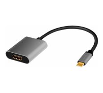 LogiLink USB adapteris USB-C uz HDMI/F adapteris, 4K/60Hz alumīnija 0,15 m | CUA0103  | 4052792062236