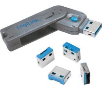LogiLink USB porta slēdzene 4 gab ar atslēgu (AU0043) | AU0043  | 4052792045123