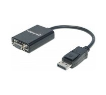 Manhetenas DisplayPort — D-Sub (VGA) AV adapteris, melns (151962) | 151962  | 0766623151962