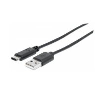 Manhetenas USB-A — USB-C USB kabelis 3 m melns (354981) | 354981  | 0766623354981