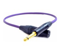 Melodika Jack 6.3mm - XLR kabelis 0.5m violets | 05907609001368  | 05907609001368