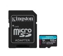 Kingston Memory card microSD 512GB Canvas Go Plus 170/90MB/s Adapter | SFKINMD512DCG30  | 740617301328 | SDCG3/512GB