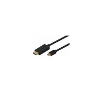 MicroConnect DisplayPort Mini — HDMI kabelis 3 m melns (MDPHDMI3B-4K) | MDPHDMI3B-4K  | 5704174123125