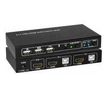 MicroConnect HDMI un USB KVM Switch 2 porti | HDMI & USB KVM Switch 2 ports  | 5704174049197