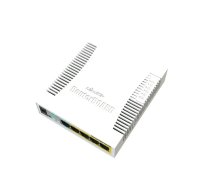 Mikrotik RB260GSP network switch Managed Gigabit Ethernet (10/100/1000) Power over Ethernet (PoE) White | CSS106-1G-4P-1S  | 4752224002297 | KILMKRSWI0036