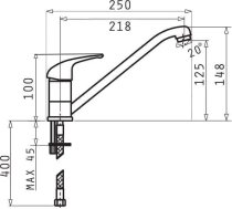 PYRAMIS ASALIA 090922438 Carbon kitchen mixer | 90922438  | 5201217136864 | AGDPYABAT0053