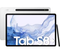 Samsung Galaxy Tab S8+ planšetdators 12,4 collu 256 GB sudraba krāsā (SM-X800NZSBEUE) | SM-X800NZSBEUE  | 8806094150087