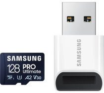 Samsung karte MB-MY128SB/WW Pro Ultimate 128GB microSD atmiņas karte + lasītājs | MB-MY128SB/WW  | 8806094957235