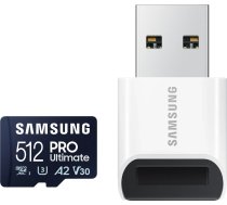 Samsung karte MB-MY512SB/WW Pro Ultimate 512GB microSD atmiņas karte + lasītājs | MB-MY512SB/WW  | 8806094957242