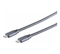 Sandberg USB-C — USB-C USB kabelis 2 m pelēks (13-47030) | 13-47030  | 4017538085030