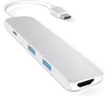 Satechi Multiport Slim Dock USB-C stacija/replicators (ST-CMAS) | ST-CMAS  | 5706998901354