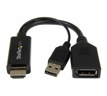 StarTech HDMI AV adapteris — DisplayPort + USB-A melns (HD2DP) | HD2DP  | 065030861588