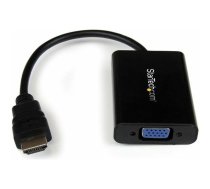 StarTech HDMI — D-Sub (VGA) AV adapteris, melns (HD2VGAA2) | HD2VGAA2  | 0065030850995