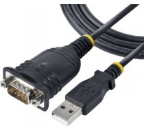 StarTech USB-A — DB-9 USB kabelis 0,91 m, melns (1P3FP USB SERIAL) | 1P3FP-USB-SERIAL  | 0065030894586