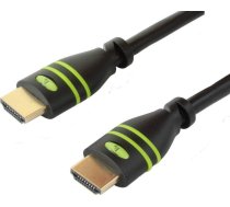 Tehniskais kabelis Tehniskais HDMI 1.4 ātrdarbīgs Ethernet kabelis 4K30Hz ekranēts 10 m melns | 303324