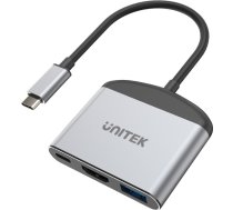 Unitek USB-C uz HDMI 8K, USB-A, USB-C 100 W stacija/replicators (D1102A) | D1102A  | 4894160048929