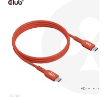 USB Club 3D USB-C — USB-C kabelis 4 m sarkans (CAC-1515) | CAC-1515  | 8719214472641