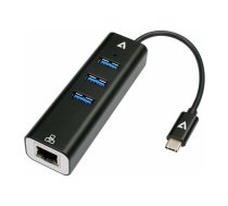USB HUB V7 1 x RJ-45 + 3 x USB-A 3.2 Gen1 (V7UCRJ45USB3) | V7UCRJ45USB3  | 0662919111682