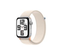 Apple Watch SE GPS 44mm Starlight Aluminium Case with Starlight Sport Loop | ATAPPZABS2MRE63  | 195949004452 | MRE63QP/A