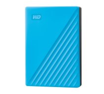Western Digital External HDD||My Passport|4TB|USB 2.0|USB 3.0|USB 3.2|Colour Blue|WDBPKJ0040BBL-WESN