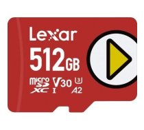 Lexar MEMORY MICRO SDXC 512GB UHS-I/PLAY LMSPLAY512G-BNNNG