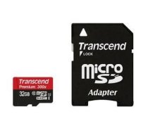 Transcend MEMORY MICRO SDHC 32GB W/ADAPT/CLASS10 TS32GUSDU1