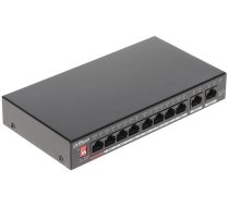 DAHUA Switch||PFS3010-8GT-96|Desktop/pedestal|Rack|8x10Base-T / 100Base-TX / 1000Base-T|PoE ports 8|96 Watts|DH-PFS3010-8GT-96-V2