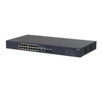 DAHUA Switch||CS4218-16ET-240|Type L2|Desktop/pedestal|16x10Base-T / 100Base-TX|PoE ports 16|DH-CS4218-16ET-240