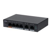 DAHUA Switch||CS4006-4GT-60|Type L2|Desktop/pedestal|PoE ports 4|60 Watts|DH-CS4006-4GT-60